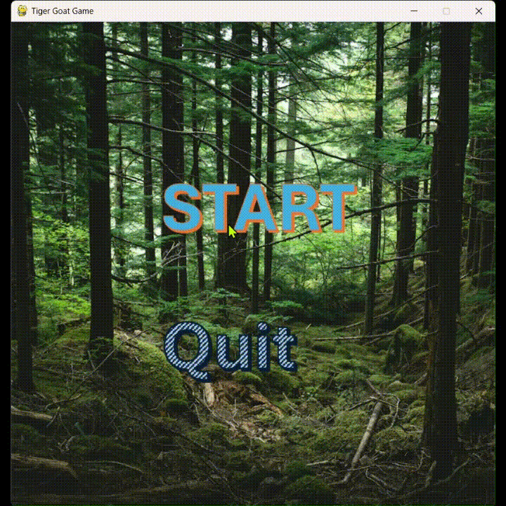 Animated GIF of the Bagh-Chal game
